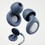 KANDONEX Ohrstöpsel zum Schlafen Silikon Gehörschutz wiederverwendbar waschbar Noise Cancelling Earplugs Ohrenstöpsel Lärmschutz für Schlaf Lernen Konzert Reise Festival mit 3 Größen S M L Blau