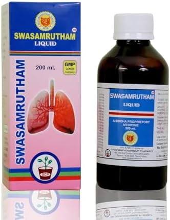 SWASAMRUTHAM Cough Syrup (pack of 4) (4X200 ml)