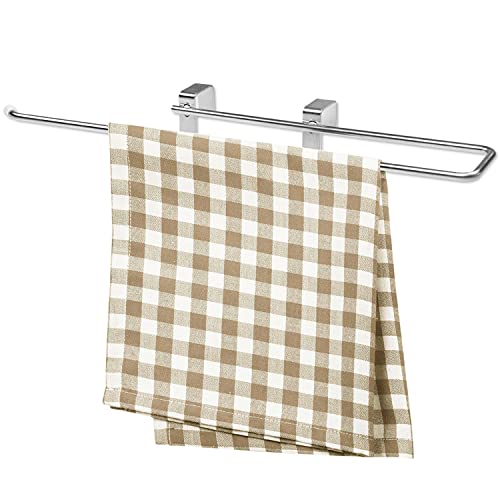 MisterMountain Universal Küchenhalterung - Handtuchhalter für die Schranktür - Küchentuchhalter aus Edelstahl ohne Bohren oder Schrauben - Organizer Cover
