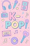 block stock and barrel  K-POP LIBRETA: block de notas cuaderno libreta A5 tamaño bolsillo tapa blanda 100 hojas papel rayado