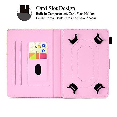 Artyond Universal 7.0 Inch Tablet Case, Folio Stand With Card Slots Protective Case For Samsung Galaxy Tab 7.0,Kindle Paperwhite 6.8,Kindle Hdx7,And 6.5-7.0 Inch Android Tablets (Pink) #TOP2