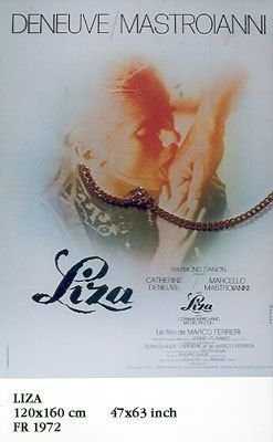Affiche originale Liza 1971 Deneuve grand format 116x158 cm décoration cinéma