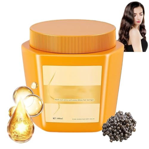 Amino Acid Essence Luxury Nourishing Hair Protein Cream, Amino Acid Moisturizing Repair Hair Care Conditioner, 500ml Repairing Essence Hair Mask, for Dry and Damaged Hair