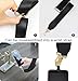 SHEING Phone Strap Crossbody for All Phones, Clip and Go Strap for Phone with Wallet Crossbody, Phone Strap with Zippered Pouch, Stylish Travel Essential for Outdoor, Daily Use(Black Stripe)