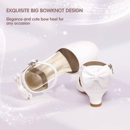 PANDANINJIA Wendy Girls Heels Dress Shoes Flower Girl Mary Jane Sandals Wedding Party Princess Shoes for Toddler Little Kid Big Kid4