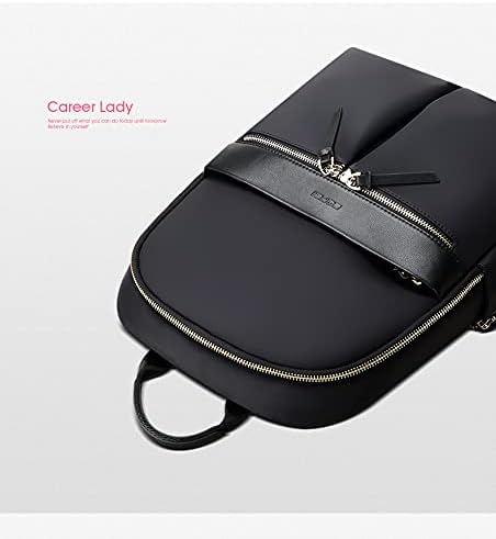 Luxury Style waterproof Leather & Microfibre Women's Business Backpack and Easy Daypack 14" Laptop Backpack B6921