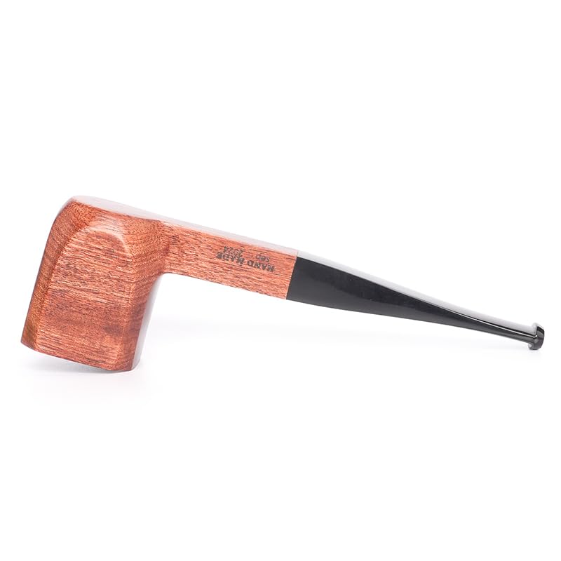 MUXIANG Tabakpfeife aus Birnbaumholz mit farbigem Stiel AD0090