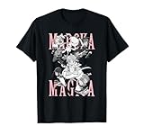 Madoka Magica Black and White Cast Action Pose Anime T-Shirt