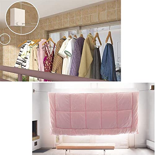 Corde à linge rétractable pour optimiser l'espace du balcon ou de la buanderie - 8