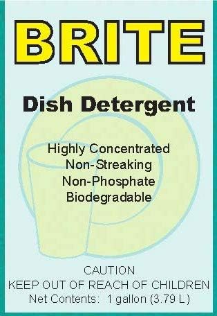 Miniatura 2 de Brite - Detergente manual profesional para ollas y sartenes, limpiador líquido de jabón para lavar a mano