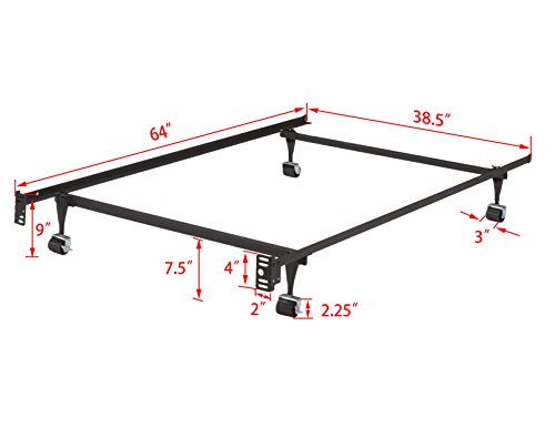 Kb Designs - Sturdy Metal Twin Size Bed Frame Base For Box Spring And Mattress Foundation #TOP3