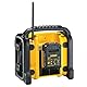 DEWALT Akku- und Netz-Radio/ Baustellen-Radio (DAB(DAB(+)/FM Stereo/FM, für 10,8 - 18 V, 3.5 mm Aux Eingang zum Abspielen externer Geräte, robustes Gehäuse, 1.8 m Kabel), DCR020
