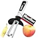 Mueller Premium Apple Corer - Easy to Use and Durable Core Remover for Pears, Bell Peppers, Fuji, Honeycrisp, Gala and Pink Lady Apples even Cupcakes - Surgical Stainless