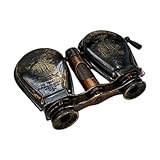 EL Clasico Crafts Nautical Maritime Antique Style Brass Soli Binocular 4" Travelling Pocket Telescope Binoculars Antique 1857 Brass Gift Vintage and Functional Collectible