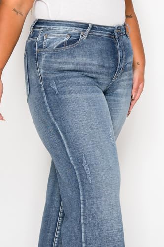 Plus Size Baggy Jeans for Women - High Waisted Stretchy Denim Trousers with Wide Leg & Comfort Fit4