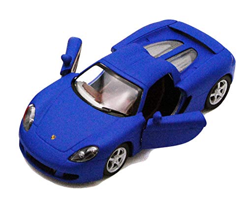 Modelo Porsche Carrera GT 1:36 de metal fundido azul miniatura 1