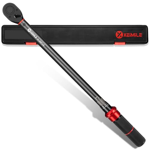 XEIMILE 1/2-Inch Drive Click Torque Wrench-40-300 FT.LB for Car Moto Truck