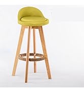 Amazon | [JIMSHUINIO] カウンターチェア バーチェア 天然木 360度回転