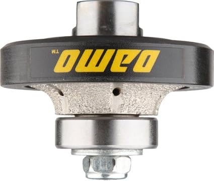 DAMO 3/8 inch Demi Bullnose Half Roundover Diamond Hand Profiler Router Bit Profile Wheel with 5/8-11 Thread for Granite Concrete Marble Countertop Edge
