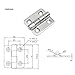 304 Stainless Steel Hinge Thickened Folding Bearing Cabinet Door Accessories Industrial Automation Equipment 1Pcs
