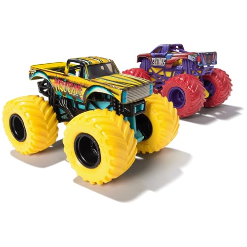 Image of Monster Jam Marvel The Sentinels vs Wolverine 1:64 Scale 2-Pack