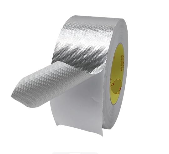 Cinta de aluminio de 8cm para eliminar fugas de aire en conductos de secadoras y climatización