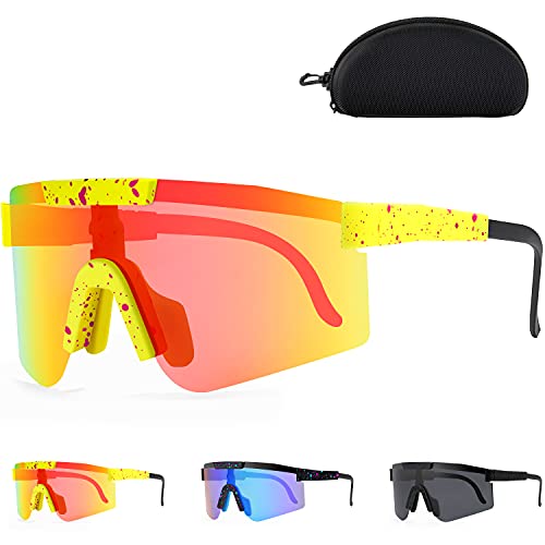 Polarized Sunglasses, UV400 Cycling Glasses for Men Women Sports Sunglasses