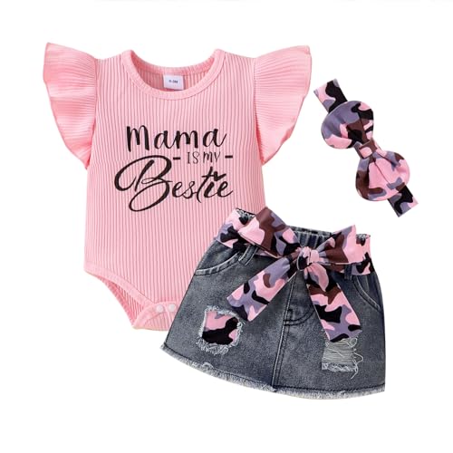 CETEPY Camouflage Romper and Skirt Set