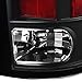 SPEC-D TUNING Black LED Tail Lights Compatible with 2009-2018 Dodge Ram 1500, 2010-2018 Dodge Ram 2500/3500, Left + Right Pair Assembly
