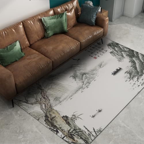 Tapis de salon lavable grand sol intérieur multicolore 140x200cm - 6