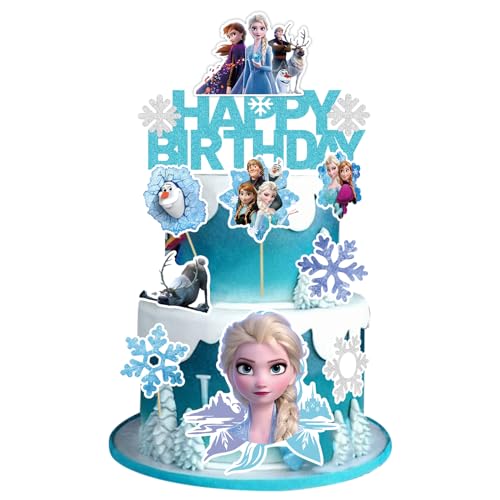 9 Bolo Toppers, Cake Topper, Aniversários Cupcake Toppers, decoração pastel cartão, crianças aniversário tema festa presente pastel decorações