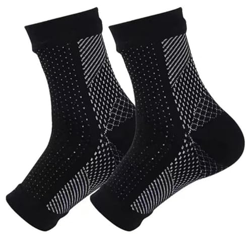Generic Functionalsocks - Functional Socks for Neuropathy,Ankle support brace for Women Men,Soothe socks for Neuropathy (Black, Large-X Large)