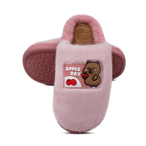 Image of VRITRAZ Women's Comfort Slip On Closed Toe Warm Winter with Cute Design print House Clog Indoor Slipper