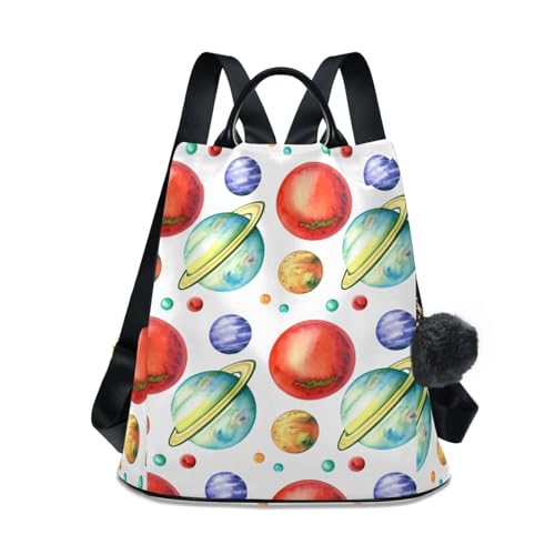 Sac à dos femme blanc avec rangements multiples sac anti-pickpocket spacieux et léger