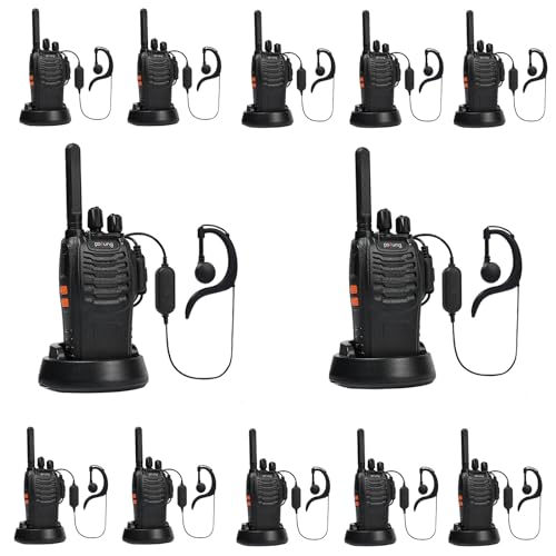 12 Piezas Walkie Talike PMR446 Pofung PT88E Licencia Libre,16 Channels 1500mAh Walkie Talkie Profesional Largo Alcance,con VOX Manos Libres Negro Walkie Talkie Pinganillo,para Adultos,Senderismo 12 Piezas Walkie Talike PMR446 Pofung PT88E Licencia Libre,16 Channels 1500mAh Walkie Talkie Profesional Largo Alcance,con VOX Manos Libres Negro Walkie Talkie Pinganillo,para Adultos,Senderismo
