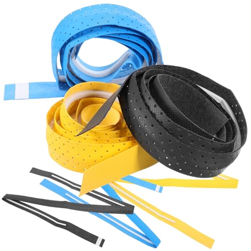 NULYLU 6 Pack Racket Handle Grip Tennis Racket Tape Anti-Skid Comfortable and Sweat Absorbing