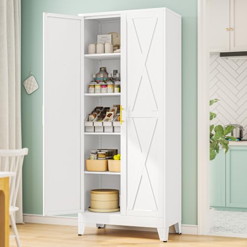 Image of PAOFIN 71 inch H Kitchen Storage Cabinet with Doors