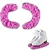TUYUU Ice Skate Guards,Fuzzy Skate Guards for Hockey Skates Figure Skates Ice Skates.Ice Skate Blade Covers for Toddler Kids Youth Adults Men Women Boys Girls.Skate Soakers (Pink#B, L)