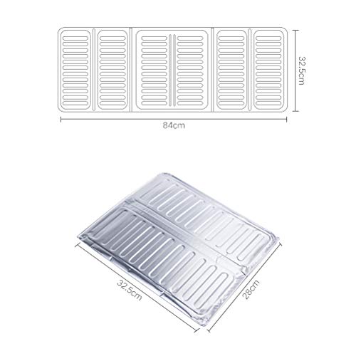 Mandolines 3 Sided Splatter Guard3 Sided Splatter Guard,Kitchen Splatter Guard Oil Splatter Screens for Frying,Oil Insulation Board,Nonstick Oil Splatter Guard Stove Heat Insulati (Silver) - Image 2