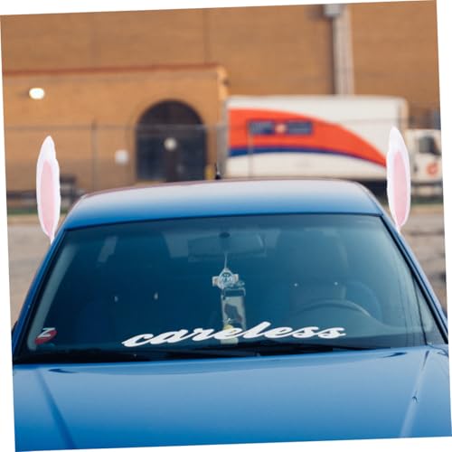Orejas de conejo para coche Gatuida, kit de decoración navideña resistente 6
