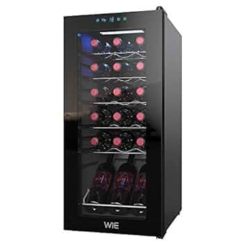 WIE ワインセラー　12本　グラスホルダー付き Amazon.co.jp: ottostyle.jp ワインセラー 容量 33L【最大 12本