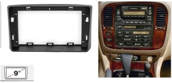 に適合する LC100 1998 1999 2000 2001 2002 2003 9インチ カーフェイシア ラジオパネル ダッシュ