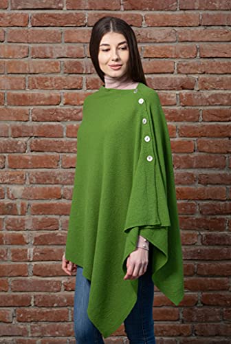 SAOL Women's Shawl Wrap Poncho Knit Lambswool Scarf Lightweight Cape Cardigan One Size4