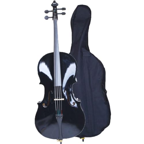 Vasitelan Full-Size Cello, Beginner Cello 4/4, Acoustic Cello Kit with