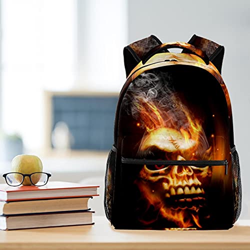 Sac à dos voyage tête de mort avec porte-bouteille filles garçons