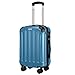 Produktbild Amasava Koffer Handgepäck Hartschalen 4 Rollen Koffer Set Trolley mit TSA Zahlenschloss Reisekoffer Set ABS + PC Hartschale Rollkoffer Gepäck Set 55 cm/37L (Handgepäck, Hellblau)