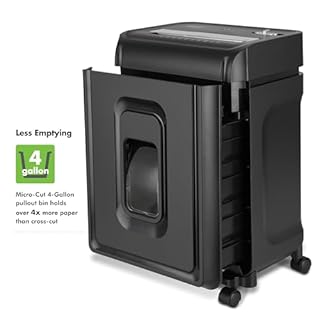 Aurora AU830MA High-Security 8-Sheet Micro-Cut Paper and Credit Card Shredder/ 20 Minutes/Security Level P-5