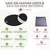 GloSpa Hot Tub Mat for Inflatable Tub, 77'' Hot Tub Pad Foundation, 0.5in Thickened Eva Foam Padding Inflatable Outdoor Pool & Hot Tub Base Mats for Under Floor Protection & Heat Insulation