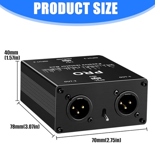 Filtro aislante de sonido de canal con conversión equilibrada desequilibrada para audio analógico 4