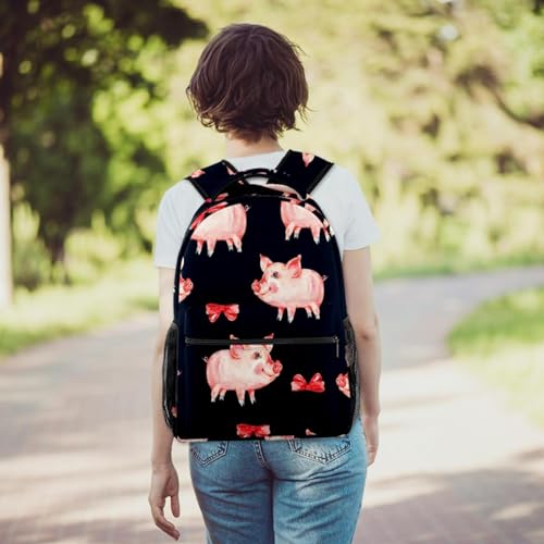 Sac à dos d'école cochon rouge, le cadeau stylé pour ados